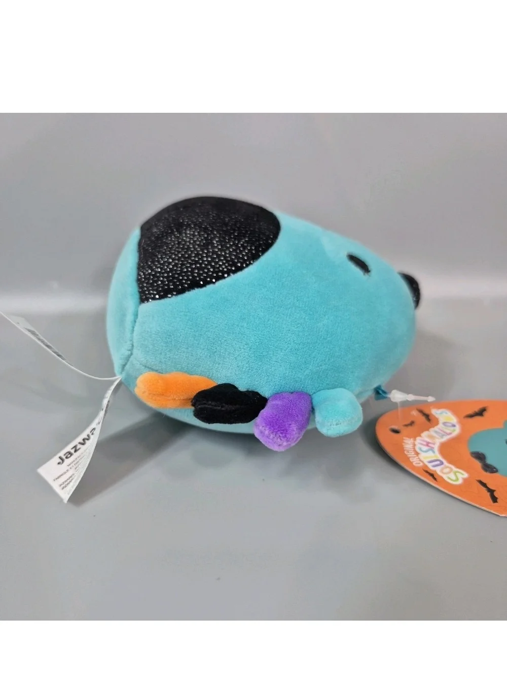 Squishmallow Cheryl The Spider Turquoise Black Halloween 4.5” NWT